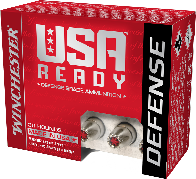Winchester .45 ACP 200 gr USA Ready Defense HP Ammunition - 20 Round Box