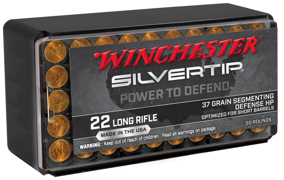 Winchester .22 LR 37 gr Wildcat Silvertip Hollow Point Ammunition - 50 Round Box