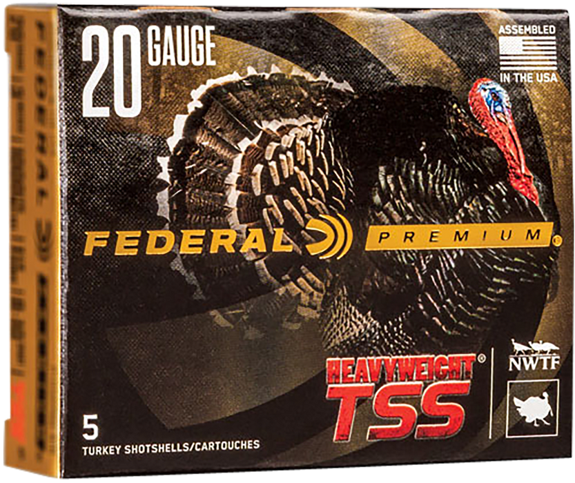 Federal Premium Heavyweight TSS 20 Gauge 2.75" 1 1/8 oz 9 Shot 5 Per Box