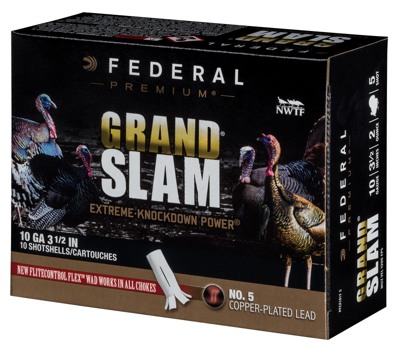 Federal Premium Grand Slam 10 Gauge 3.50" 2 oz 5 Shot 10 Per Box