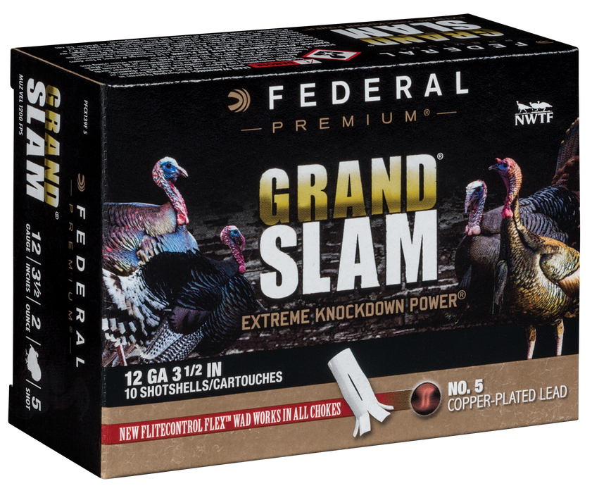 Federal Premium Grand Slam 12 Gauge 3.50" 2 oz 5 Shot 10 Per Box