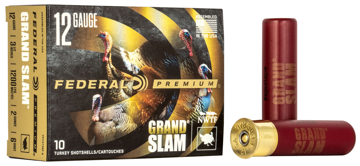 Federal Premium Grand Slam 12 Gauge 3.50" 2 oz 6 Shot 10 Per Box