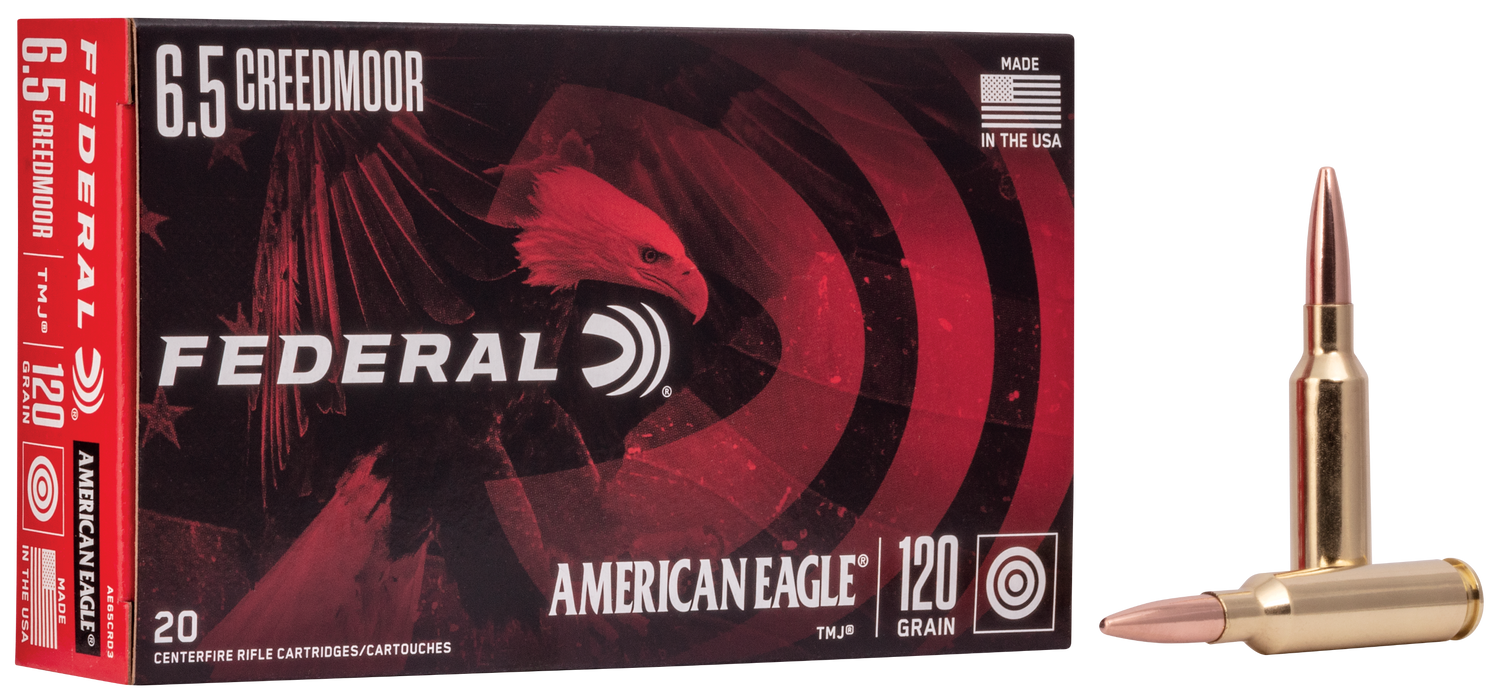 Federal 6.5 Creedmoor American Eagle TMJ Ammunition - 20 Round Box