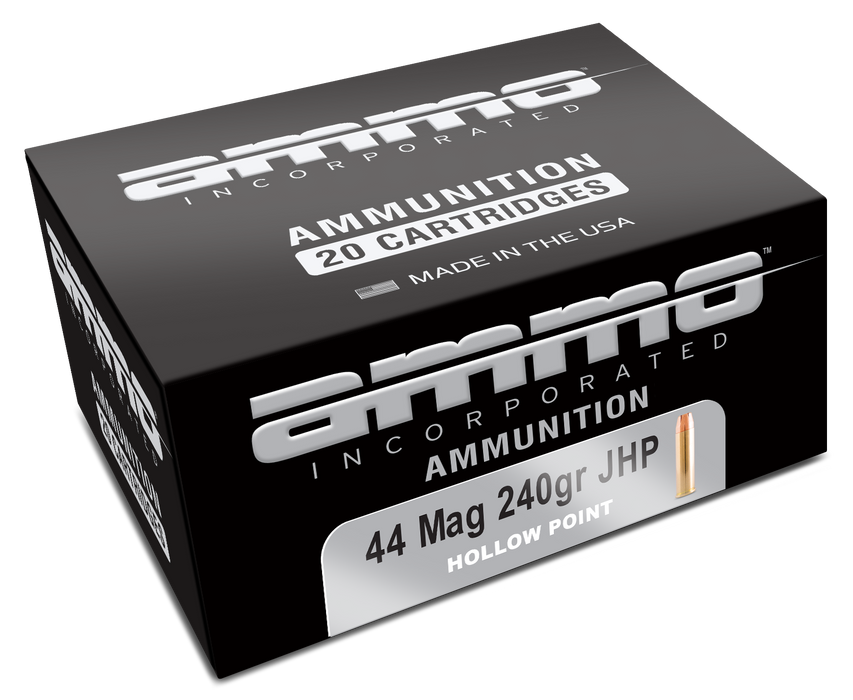Ammo Inc .44 Rem Mag 240 gr Signature JHP Ammunition - 20 Round Box