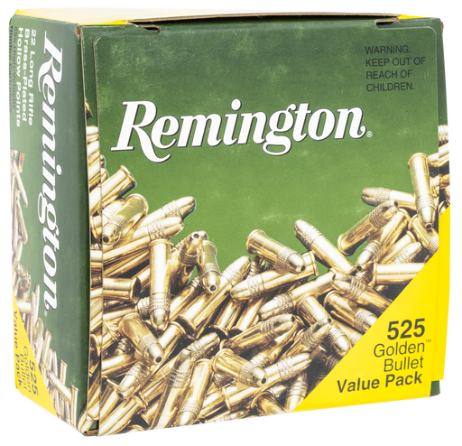 Remington .22 LR 36 gr Golden Bullet Hollow Point Ammunition - 525 Round Box