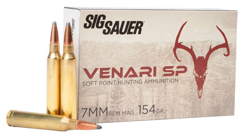 Sig Sauer Venari 7mm Rem Mag 154 gr Soft Point (SP) 20 Per Box