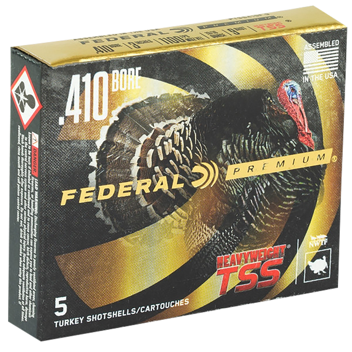 Federal .410 Gauge Premium Turkey Heavyweight TSS 3" 13/16 oz Tungsten 7 Shot Ammunition - 5 Round Box