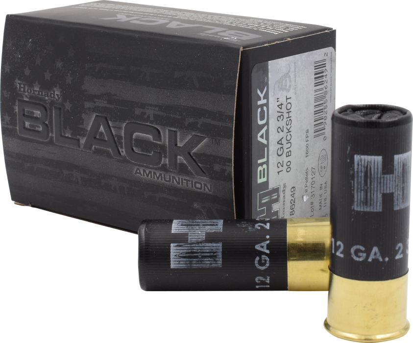 Hornady Black Defense 12 Gauge 2.75" 00 Buck Shot 10 Per Box