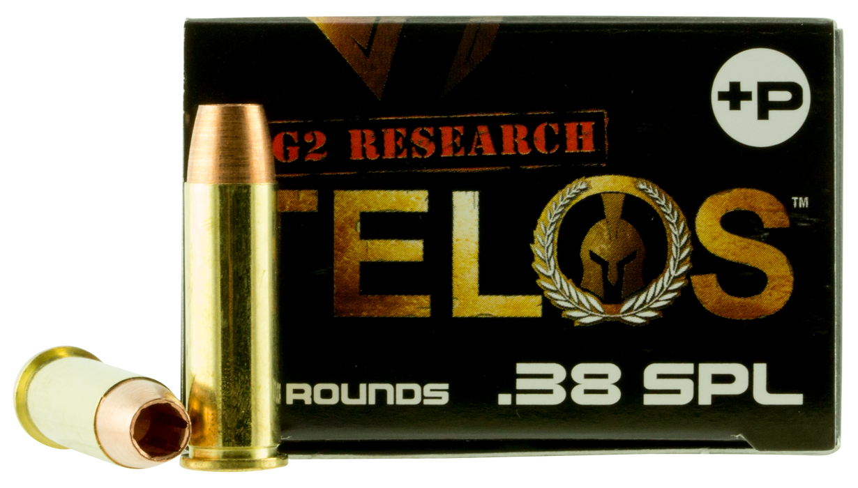 G2 Research Telos .38 Special +P 105 gr Fracturing Copper Hollow Point (FCHP) 20 Per Box