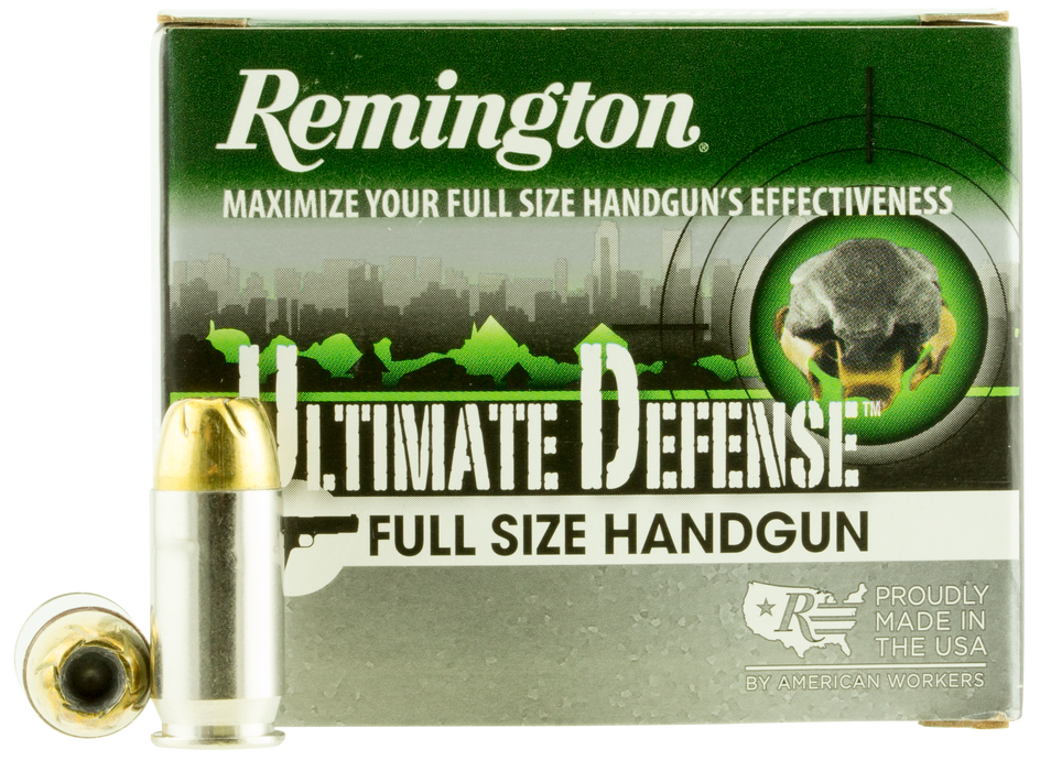 Remington Ammunition Ultimate Defense .45 ACP 185 gr Jacket Hollow Point (BJHP) 20 Per Box