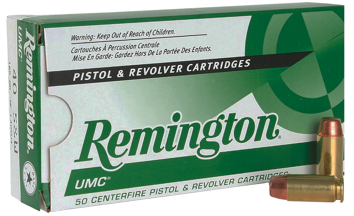Remington Ammunition UMC .40 S&W 165 gr Full Metal Jacket (FMJ) 50 Per Box