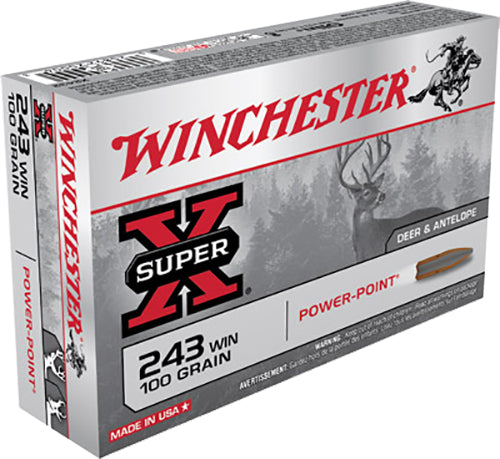 Winchester Super X .243 Win 100 gr Power-Point (PP) 20 Per Box