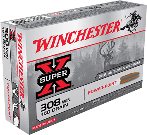 Winchester Ammo Super-X Hunting .308 Win 150 gr Power-Point (PP) 20 Per Box