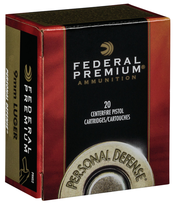 Federal Premium Defense 9mm Luger 124 gr Hydra-Shok Jacketed Hollow Point 20 Per Box
