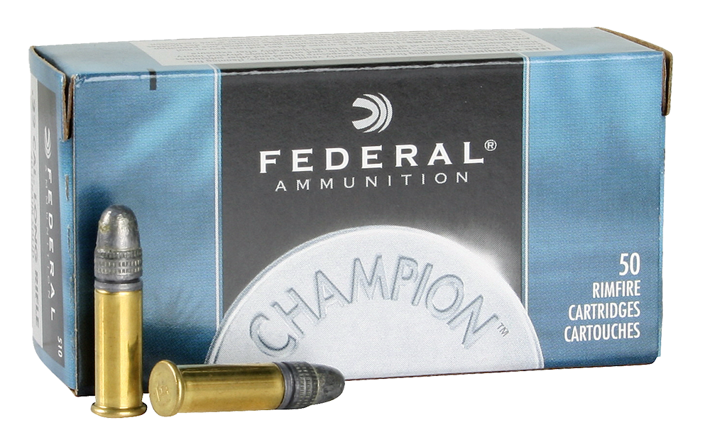 Federal .22LR 40gr Champion Solid Bullet Rimfire Ammunition - 50 Round Box