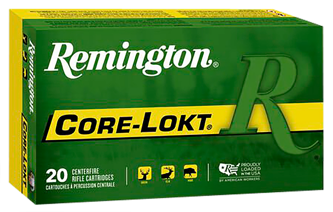 Remington Core-Lokt .308 Win 180 gr Pointed Soft Point Core-Lokt (PSPCL) 20 Per Box