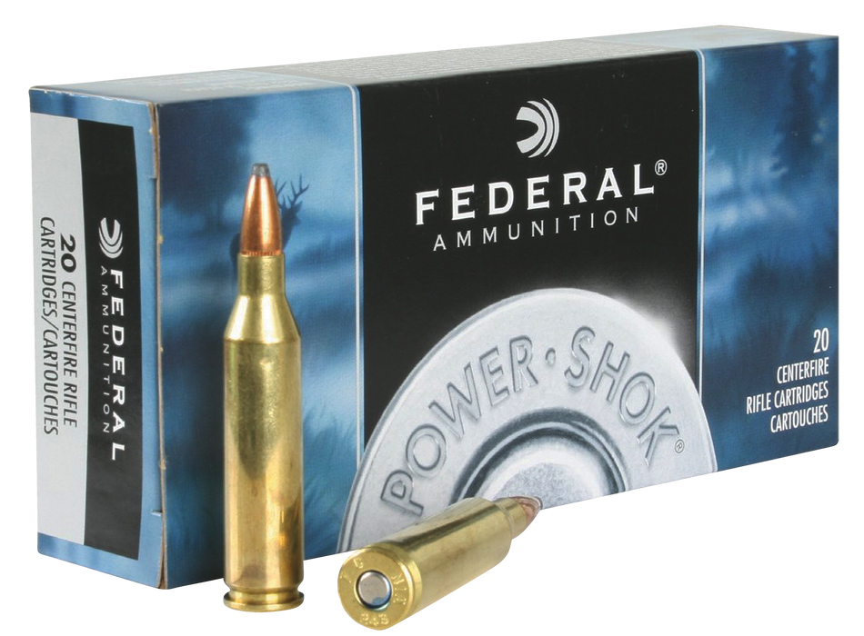Federal Power-Shok Hunting .243 Win 80 gr Jacketed Soft Point (JSP) 20 Per Box