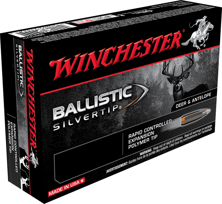 Winchester Ballistic Silvertip Hunting .25-06 Rem 115 gr Rapid Controlled Expansion Polymer Tip 20 Per Box
