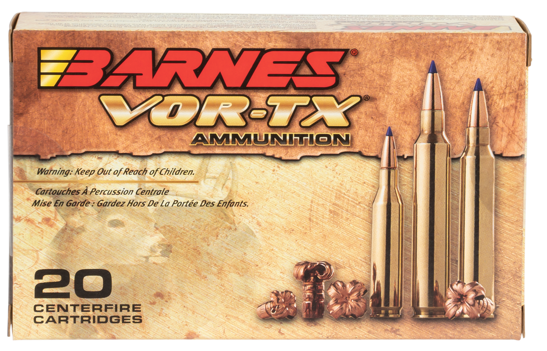 Barnes Bullets VOR-TX Centerfire Rifle .270 Win 130 gr Tipped TSX Boat-Tail 20 Per Box