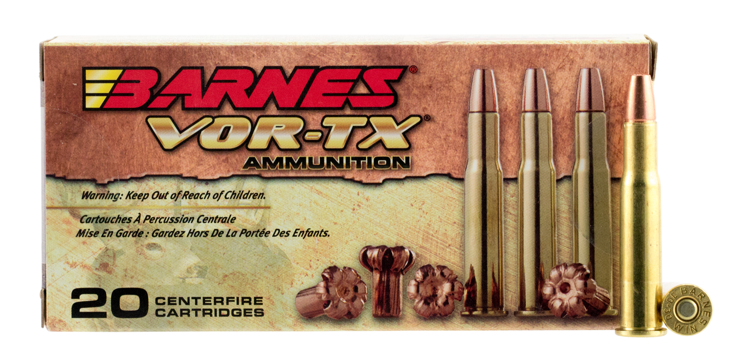 Barnes Bullets VOR-TX .30-30 Win 150 gr Barnes TSX Flat Nose (TSXFN) 20 Per Box