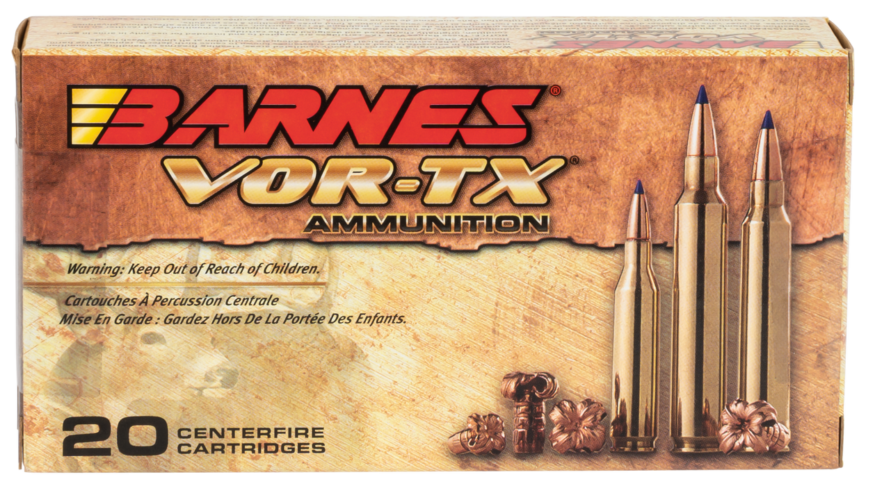 Barnes Bullets VOR-TX Centerfire Rifle .308 Win 168 gr Tipped TSX Boat-Tail 20 Per Box
