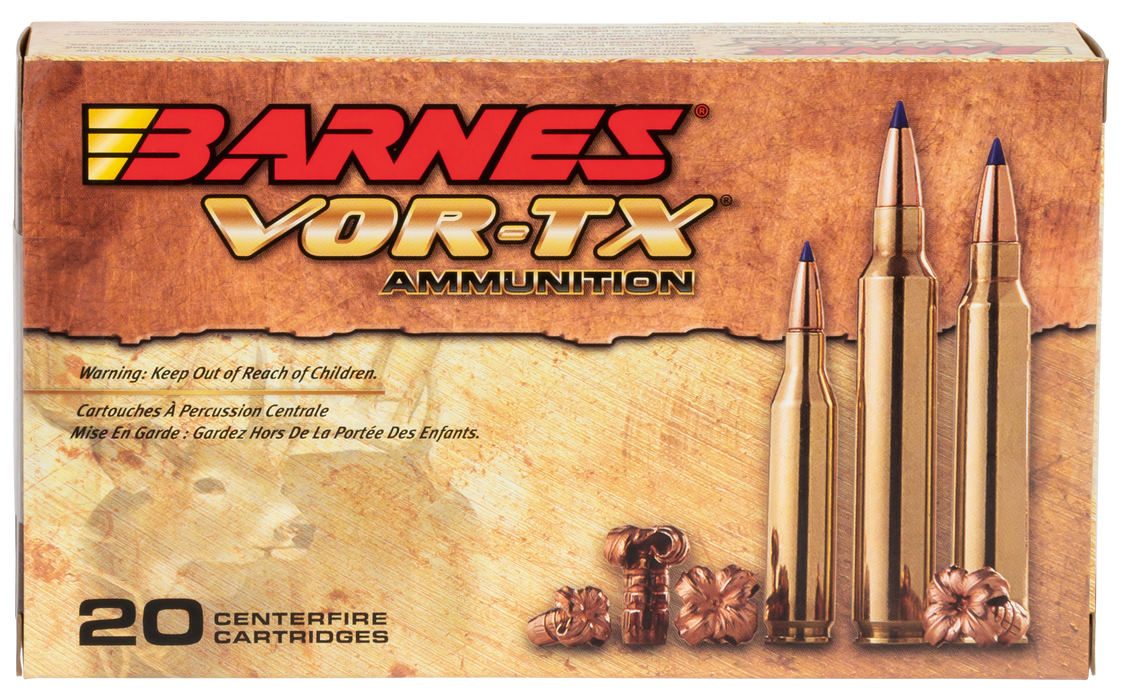 Barnes Bullets VOR-TX  .300 Win Mag 180 gr Tipped TSX Boat-Tail 20 Per Box