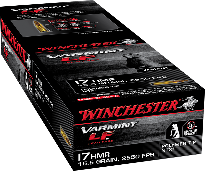 Winchester Ammo Varmint LF .17 HMR 15.5 gr NTX 50 Per Box