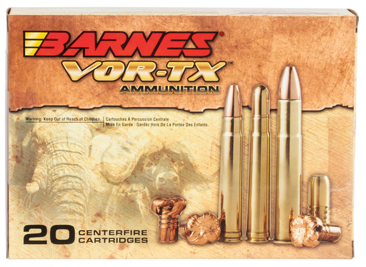 Barnes Bullets VOR-TX .458 Lott 500 gr Barnes TSX Flat Base (TSXFB) 20 Per Box