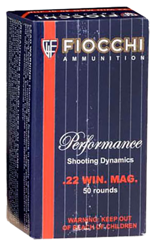 Fiocchi Field Dynamics Performance .22 WMR 40 gr Jacketed Soft Point (JSP) 50 Per Box