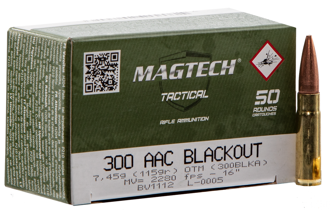 Magtech Target .300 Blackout 115 gr Open Tip Match (OTM) 50 Per Box