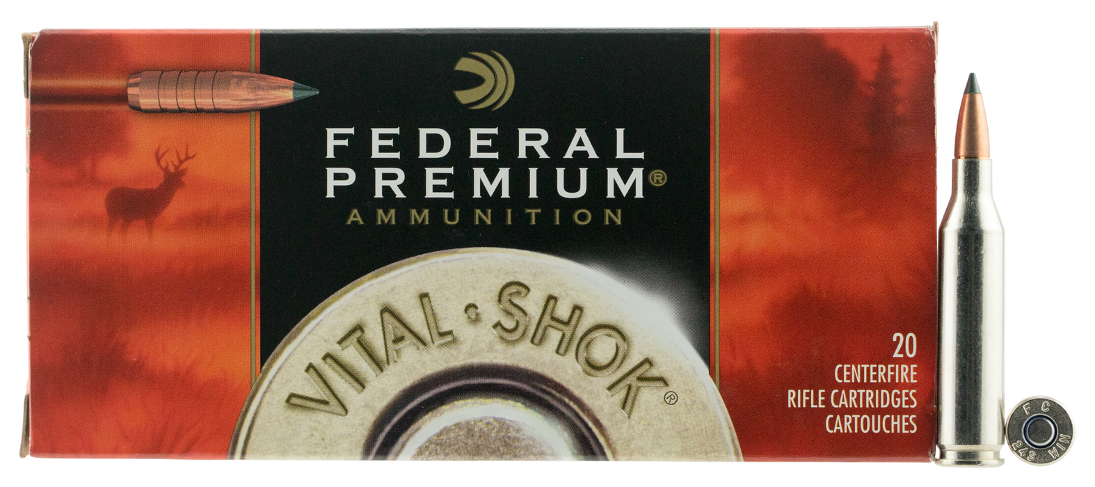 Federal Premium Hunting .243 Win 85 gr Trophy Copper (TC) 20 Per Box