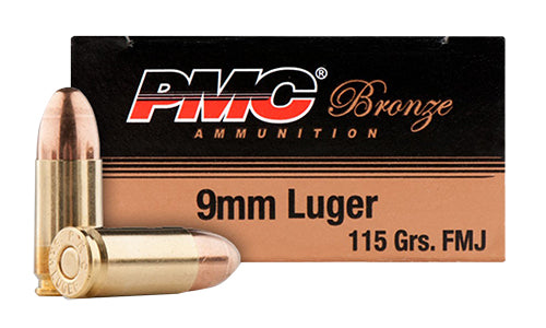PMC 9mm Luger 115 gr Bronze Battle Pack FMJ Ammunition - 300 Round Battle Pack