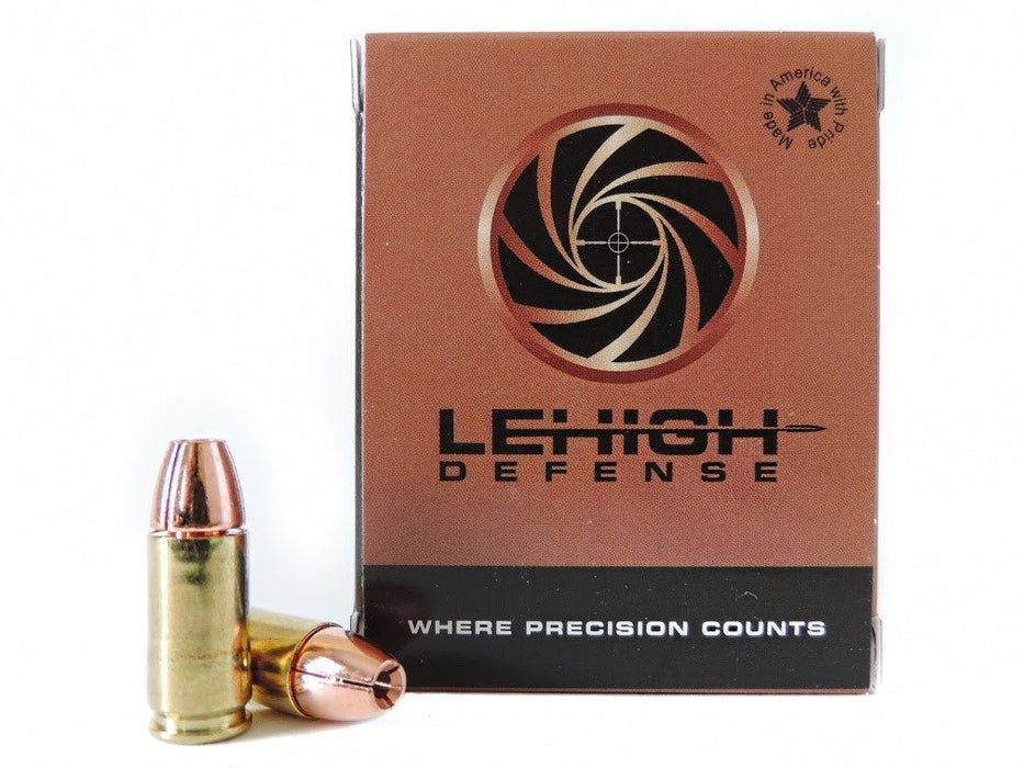 Lehigh Defense 9mm +P Controlled Fracturing Professional Ammunition