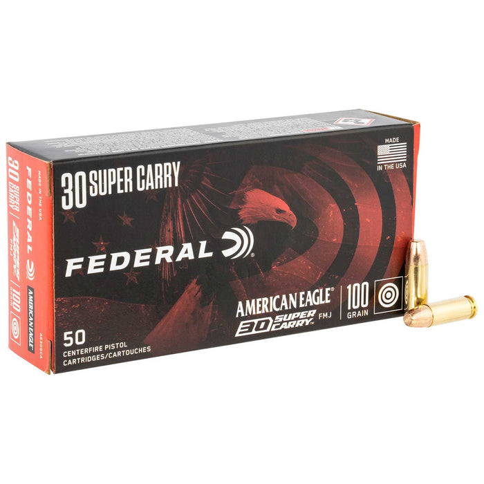 Federal .30 Super Carry American Eagle Full Metal Jacket Ammunition - 50 Round Box