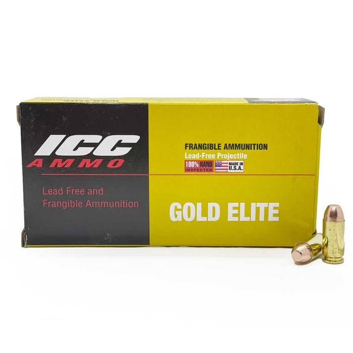 ICC .40 S&W 125gr Gold Elite Training Copper-Tin Ammunition - 50 Round Box