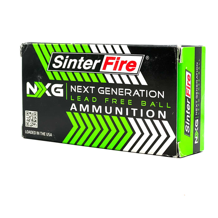 SinterFire 9mm Luger 100gr NXG Lead Free Full Metal Jacket Ammunition - 50 Round Box (New Product, Limited Supply)