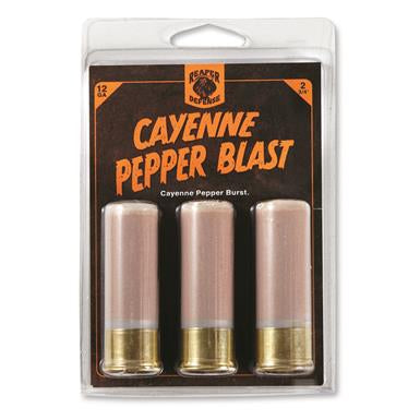 Reaper 12 Gauge 2 3/4" Cayenne Pepper Blast Personal Defense Ammunition - 3 Round Pack
