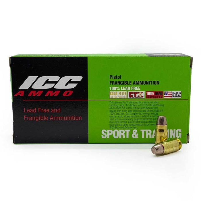 ICC .357 Sig Green Elite Training Copper-Tin Ammunition - 50 Round Box