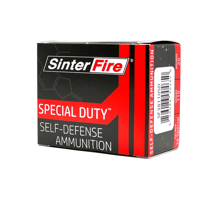 SinterFire .38 Special 110gr Lead Free Hollow Point Ammunition - 20 Round Box