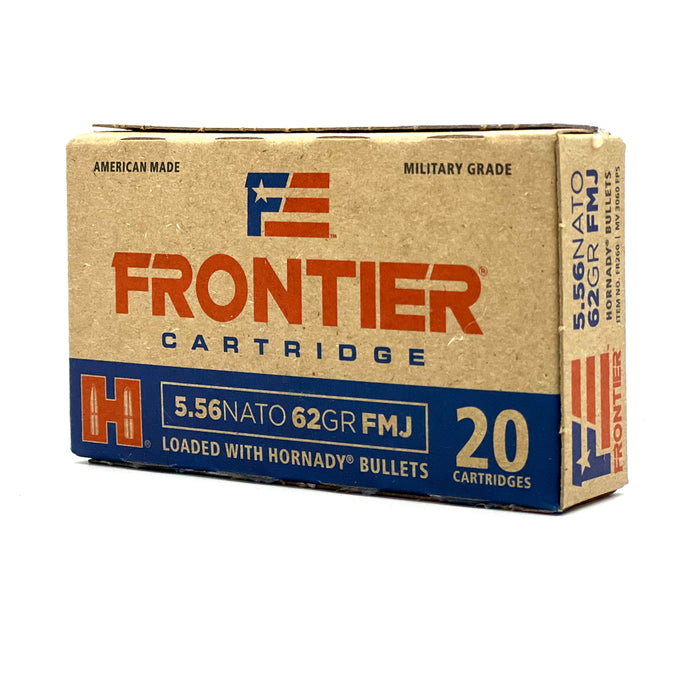 Frontier 5.56 62gr Full Metal Jacket Ammunition - 20 Round Box